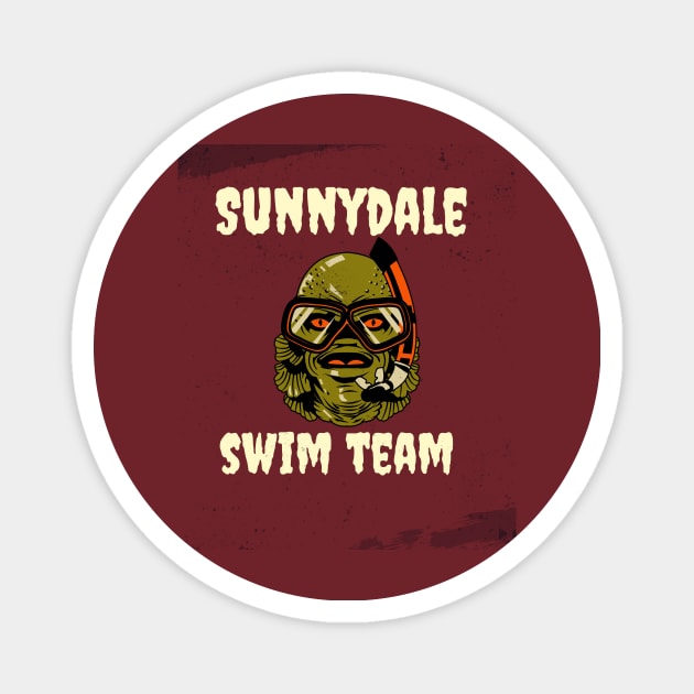 Buffy "Sunnydale swim team" scuba monster Magnet by Gorgoose Graphics